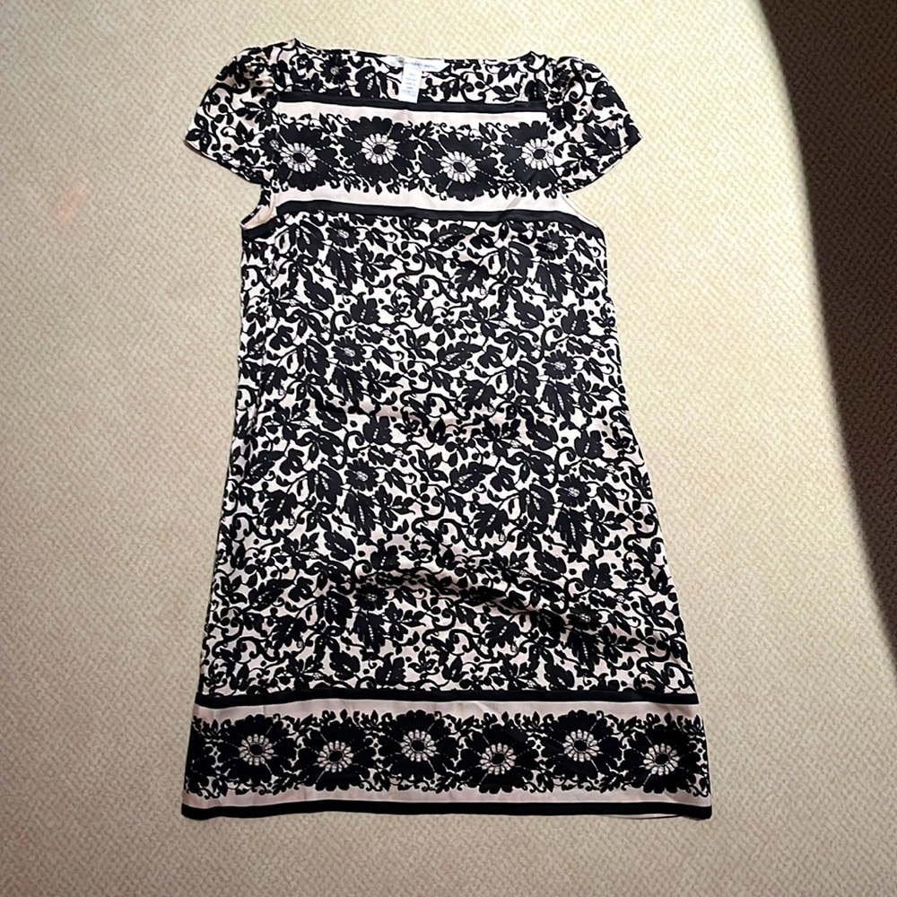 DVF silk shift dress